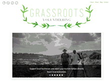Tablet Screenshot of grassrootsvolunteering.org